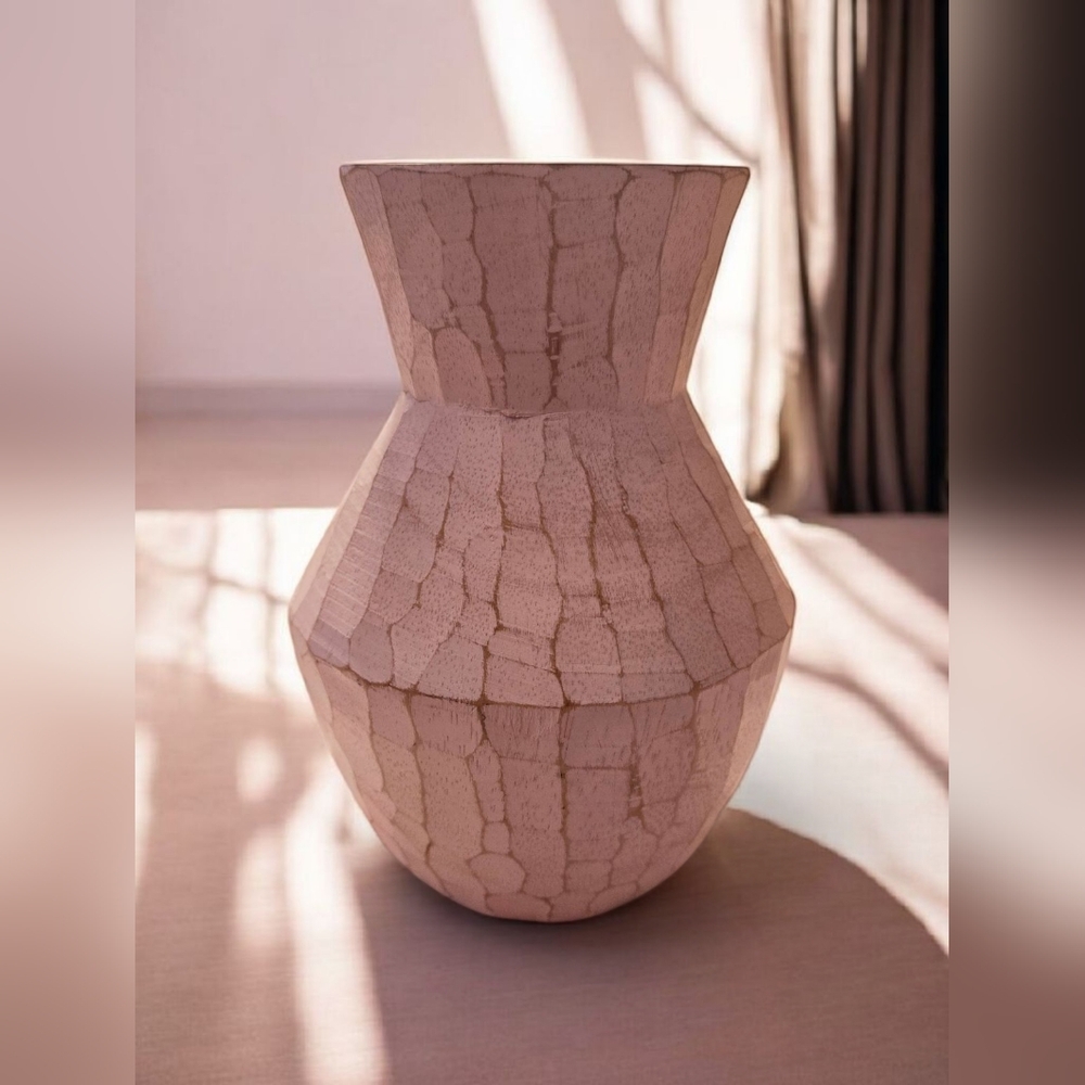 Textured Light Pink Vase